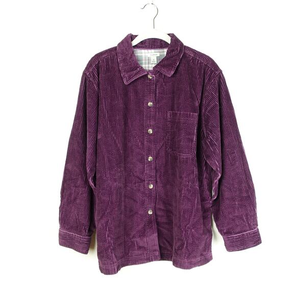 L.L. Bean Jackets & Blazers - LL Bean Shirt Jacket SZ M Corduroy Chore Barn Outdoors Gardening Utility Shacket